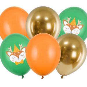 Balloons 30 cm, Deer, mix (1 pkt / 6 pc.)