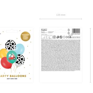 Balloons 30 cm, Farm, mix (1 pkt / 6 pc.)