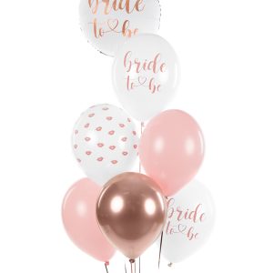 Balloons 30 cm, Bride to be, mix (1 pkt / 6 pc.)